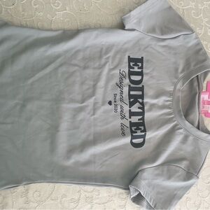 Edikted Light Gray Kids Logo Tee